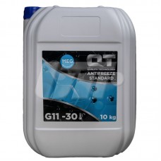 Антифриз MEG STANDARD -30 G11 синий 10кг QT-OIL QT5533010