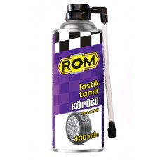 ROM TIRE REPAIR SPRAY 400мл спрэй средство для быстрого ремонта проколов